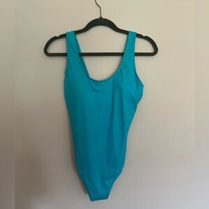 L.L.Bean blue one piece swimsuit